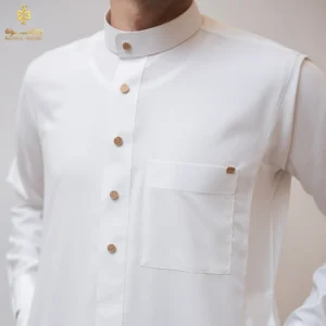 صورة كاملة لجلابية براء السعودية البيضاء قطن إندونيسي مستورد.