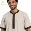 ⁦جلابية موديل عثمان نصف كم⁩ - الصورة ⁦2⁩